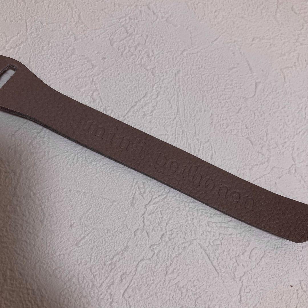 美品】ミナペルホネン cross レザー ベルト グレー - メルカリ