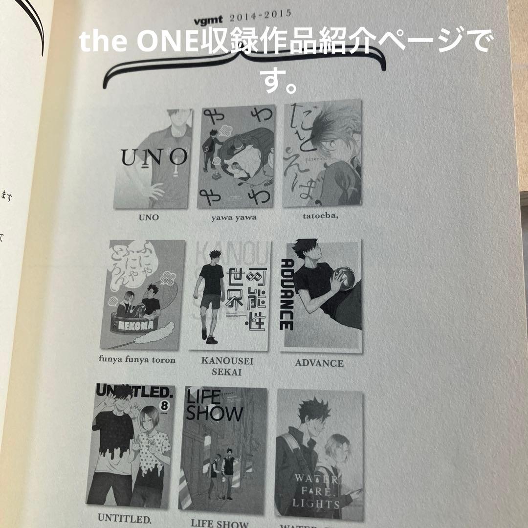同人誌　ハイキュー　黒研　　『the ONE』 『the TWO』vgmt