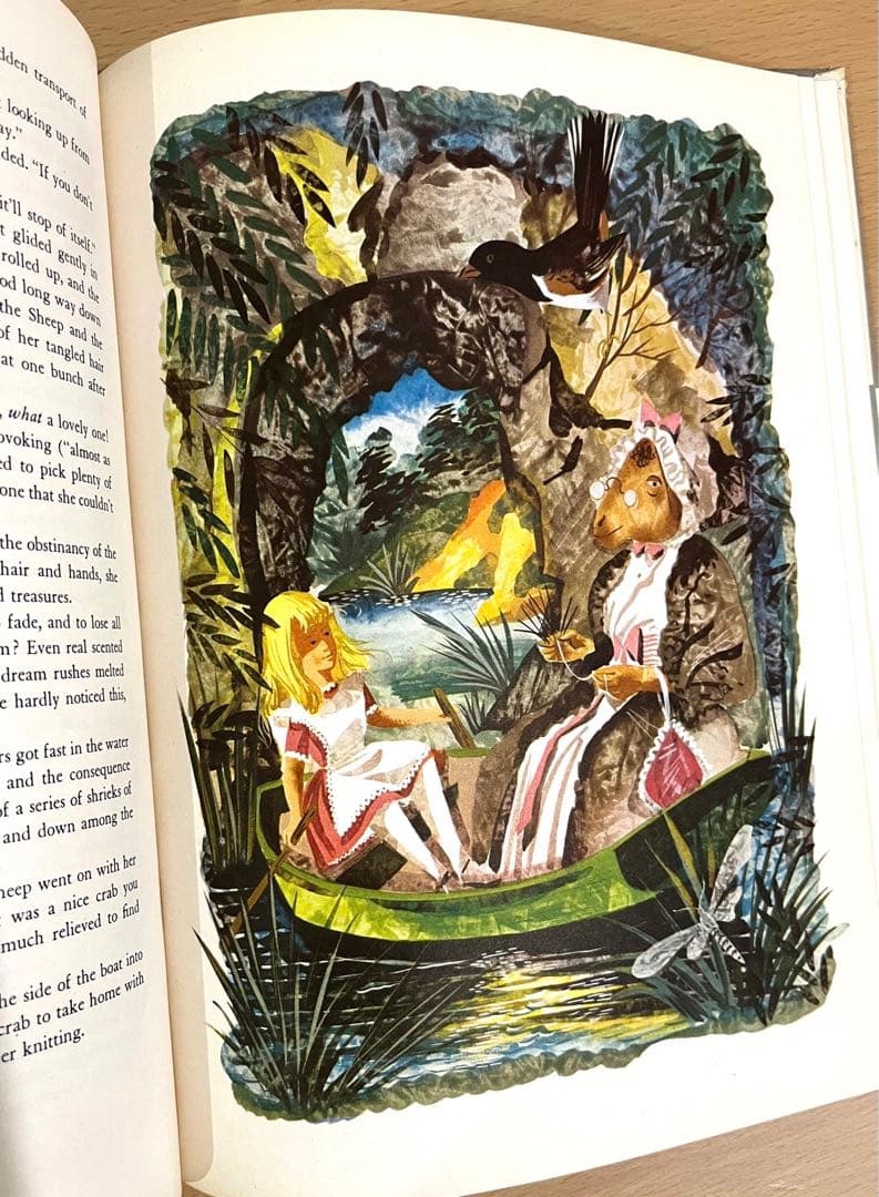 No.246 希少 古書 洋書 アンティーク 不思議の国のアリス・鏡の国の