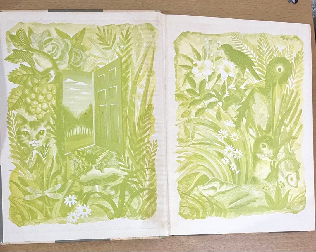 No.246 希少 古書 洋書 アンティーク 不思議の国のアリス・鏡の国の