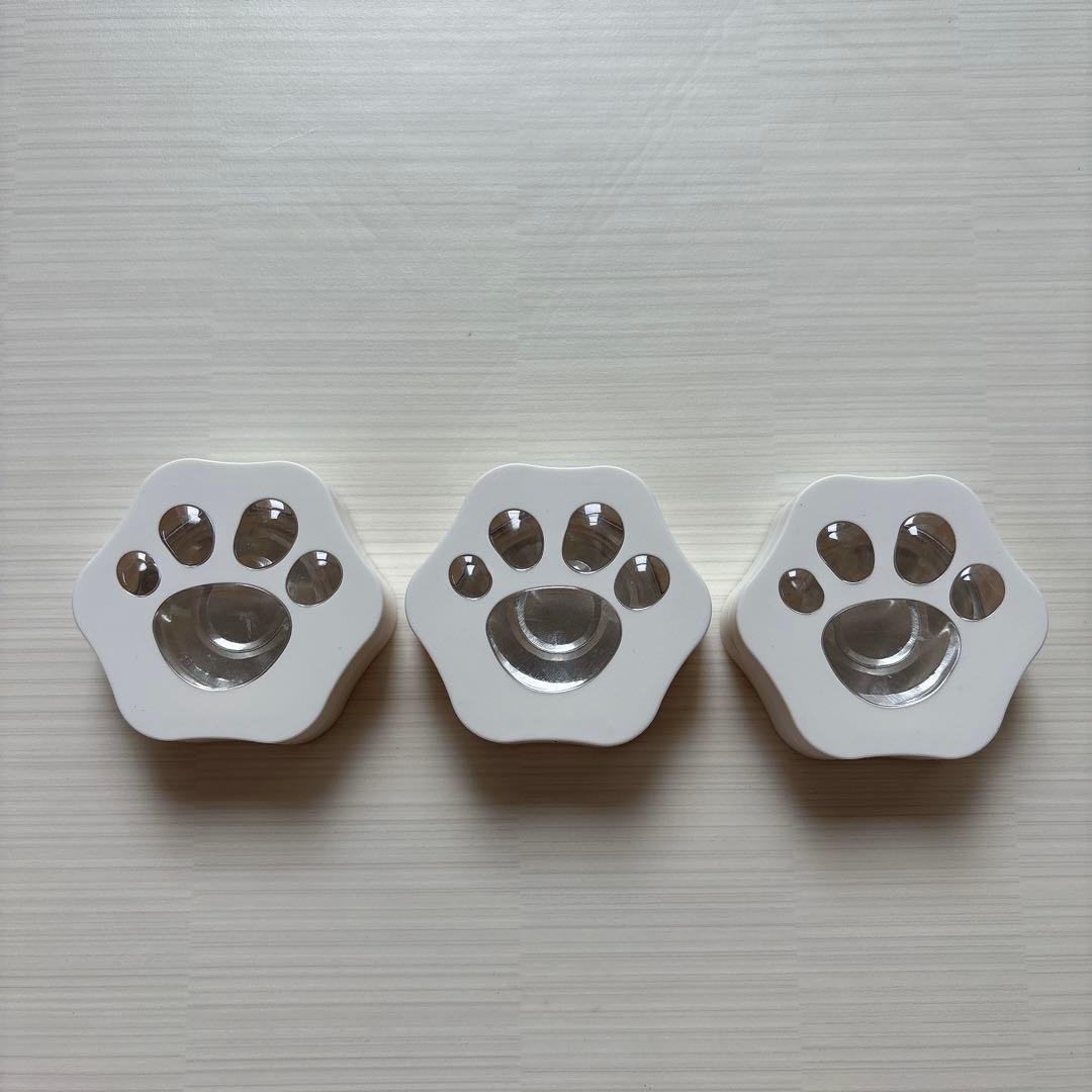 PAMINGONO 3個 アイシャドウ収納トレー ホワイト 肉球 - メルカリ