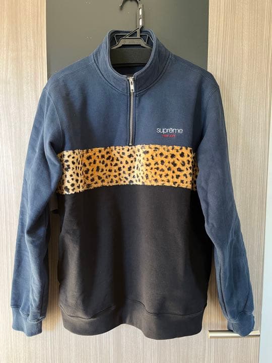 supreme レオパードハーフジップスウェット M サイズ - メルカリ