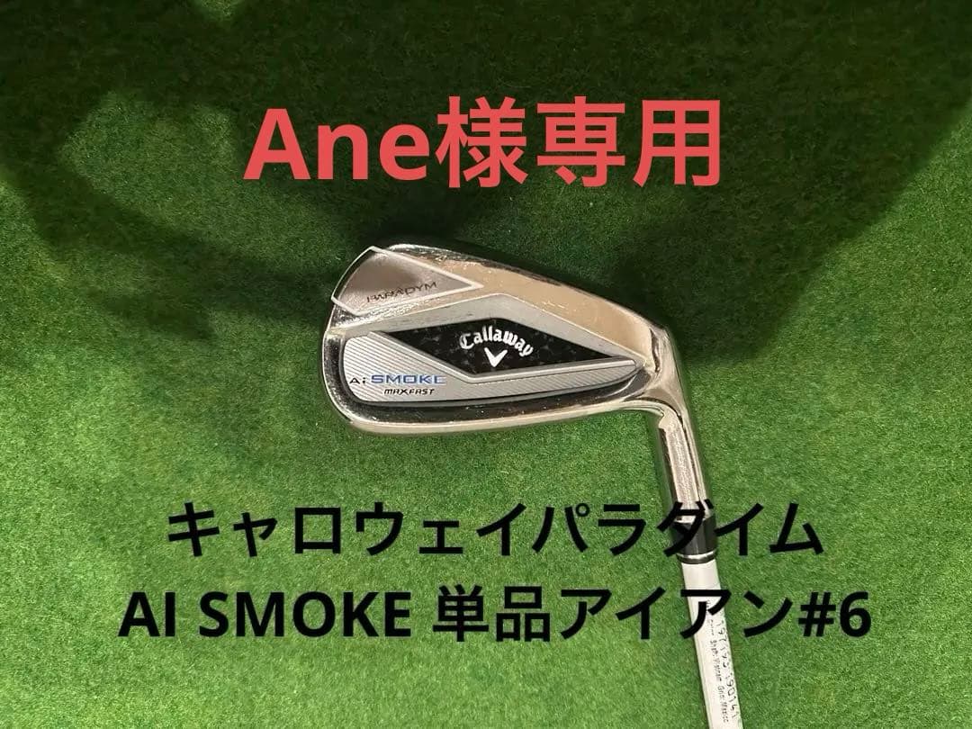 Callaway パラダイム　AI SMOKE #6 単品アイアン パラダイム Ai SMOKE MAX FAST アイアン(単品) TENSEI 40 for Callaway
