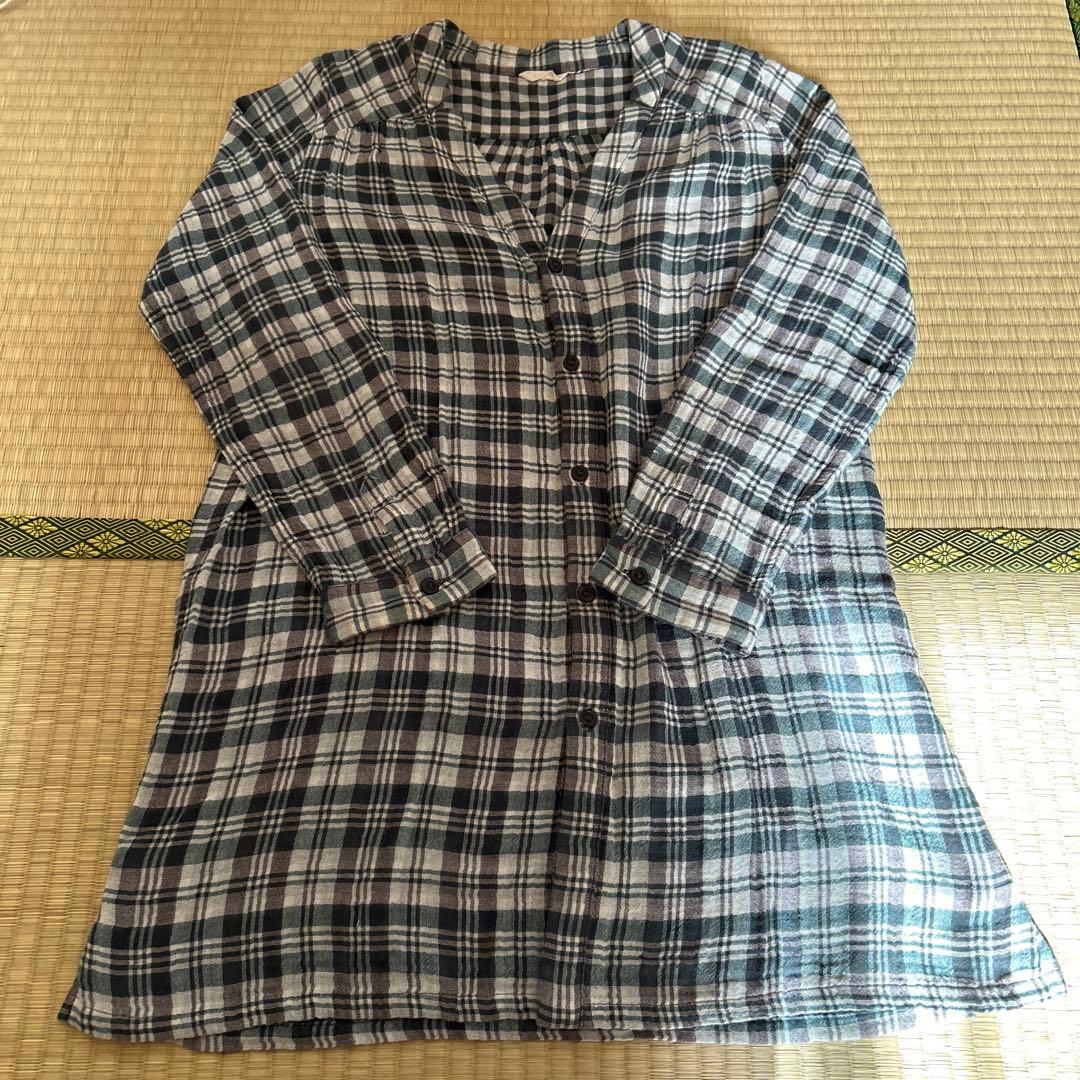 pallas palace チェック柄長袖チュニック - メルカリ