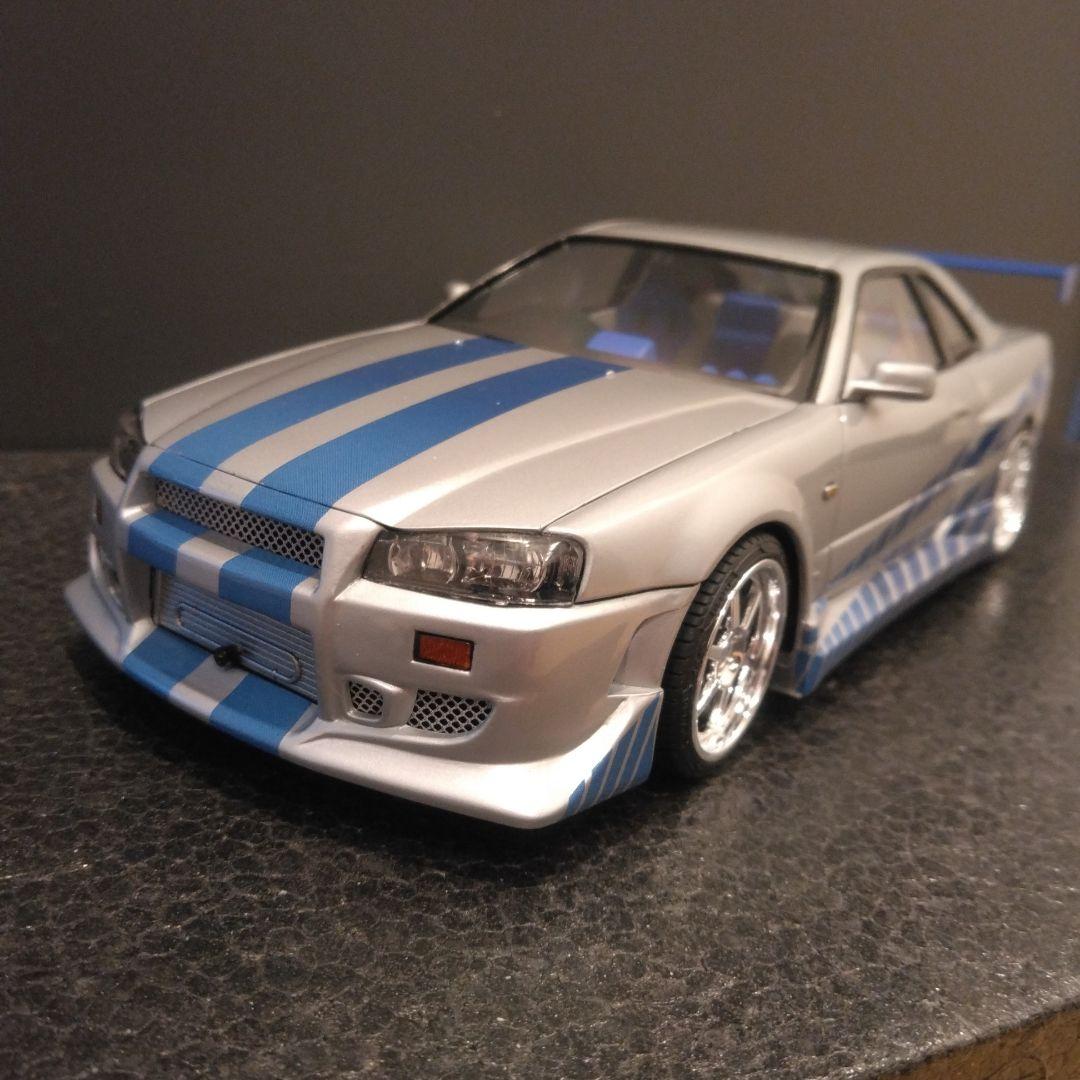 SKYLINE GT-R ワイスピ ブライアン仕様 1/24 アオシマ - メルカリ