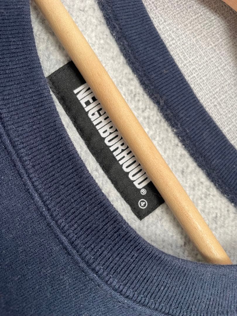 NBHD ネイビー クルーネック スウェット