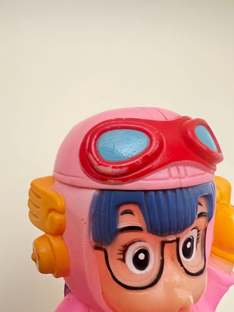 昭和レトロ 当時物 Dr.スランプアラレちゃん 東海銀行 ソフビ 貯金箱