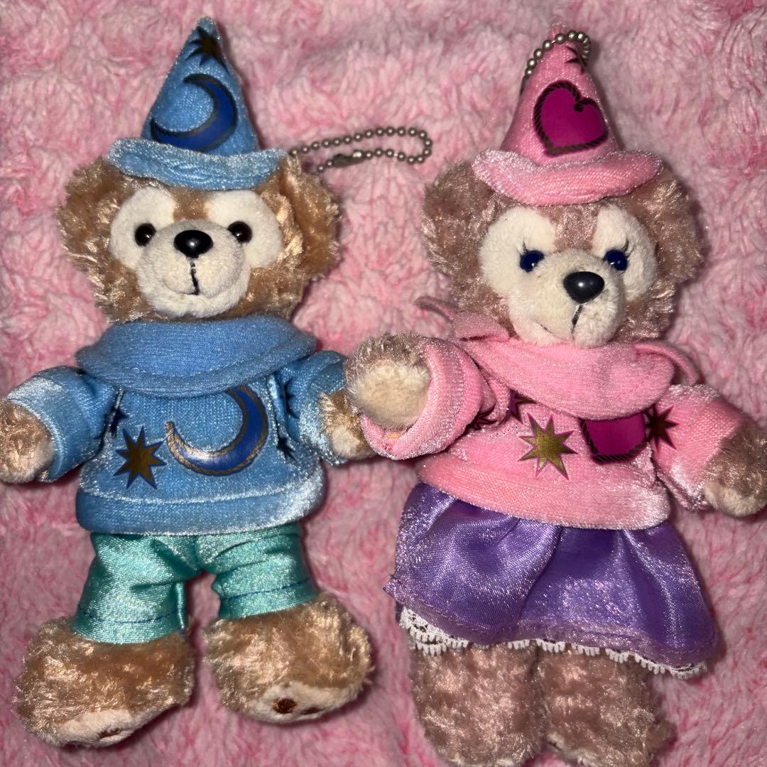 ダッフィー シェリーメイ 10周年 ディズニーシー ぬいぐるみバッジ