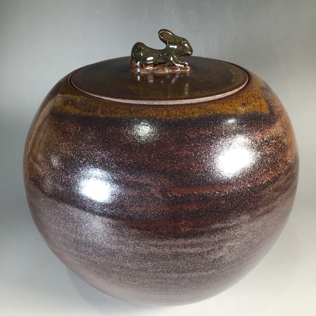 N604 水指 『高取焼』『碧山窯造』『兎摘み』 共箱 茶道具 - メルカリ