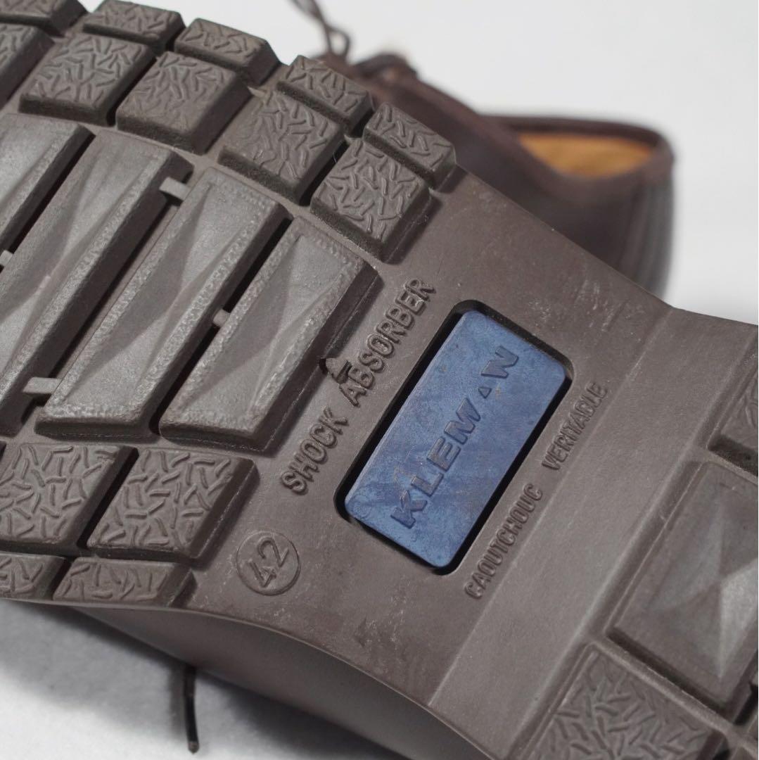 美品《KLEMAN》パドリーニ(42)ハラコ バーガンディー チロリアン