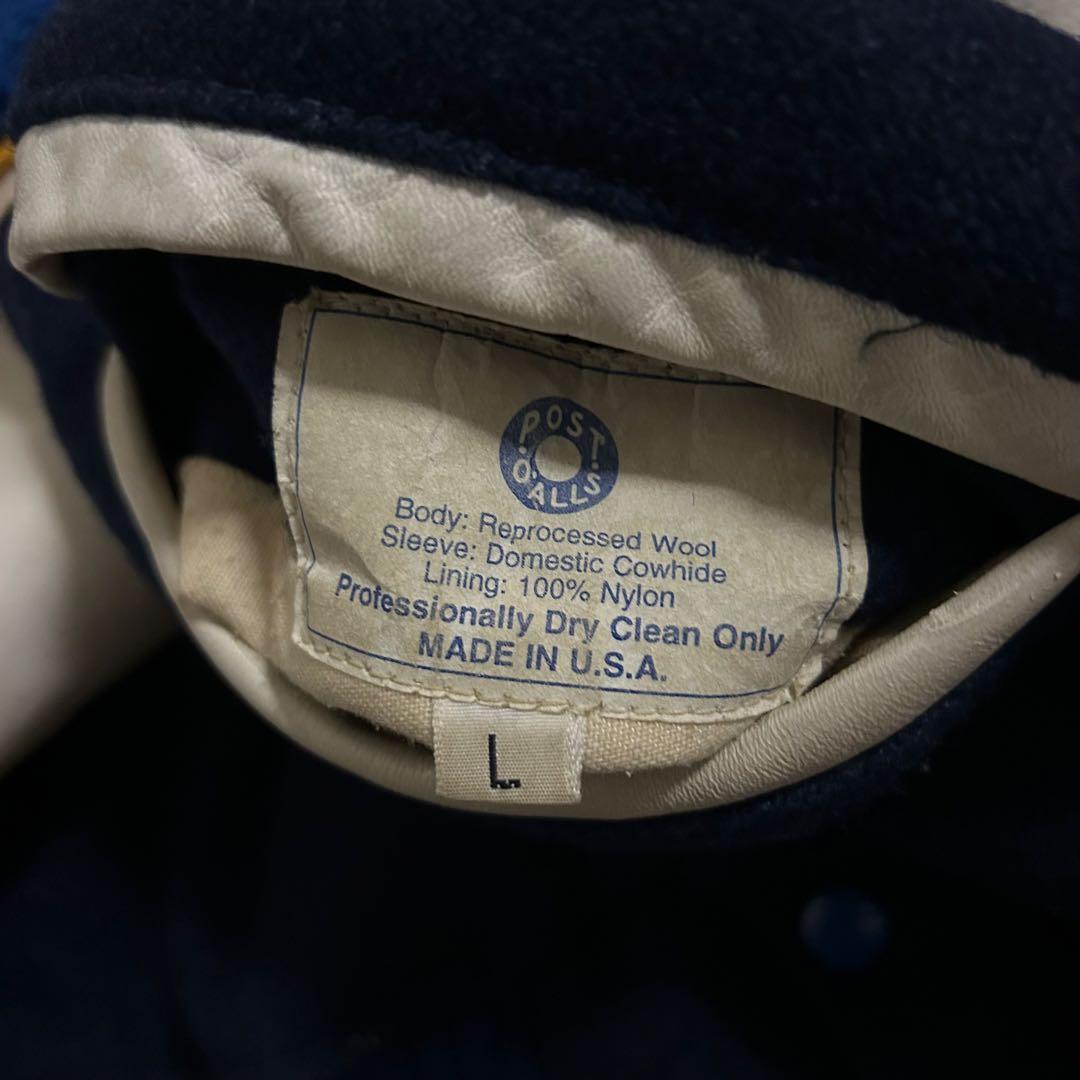 1996 A BATHING APE POST O'ALLS 刺繍スタジャン - メルカリ