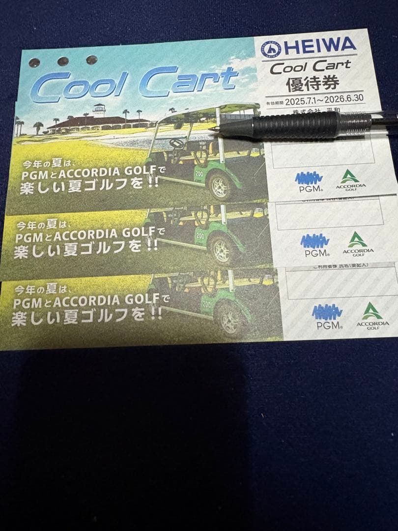HEIWA 平和 Cool Cart 優待券 3枚セット - メルカリ