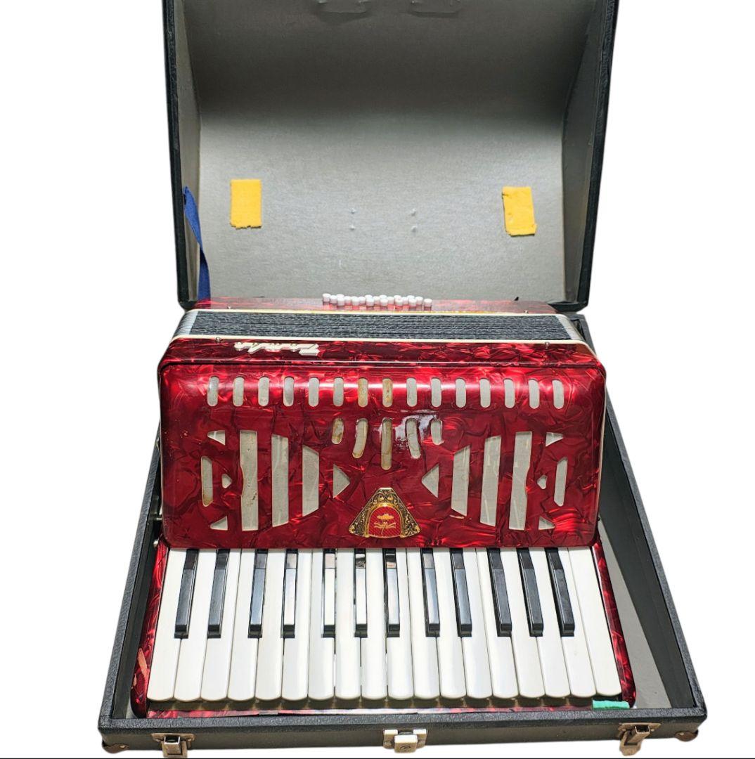 ☆良品 TOMBO アコーディオン No.211 30鍵盤 ハードケース付き TOMBO