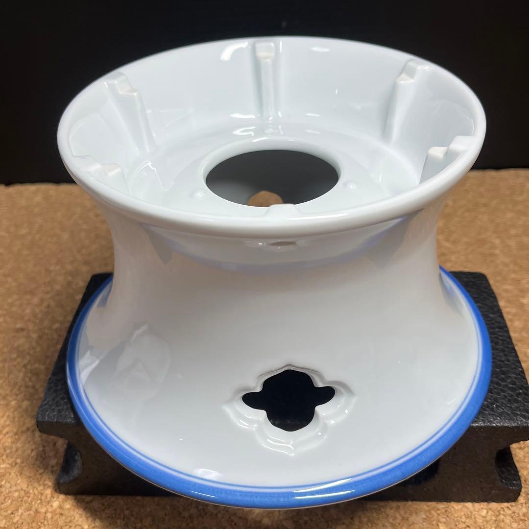 未使用】有田焼.華山萬右衛門窯 染錦枝花酒器/陶器製花枝保冷サーバー