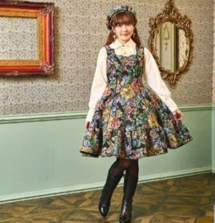 しまむら くる実 ノエルドメモワール ゴブランジャンパースカート