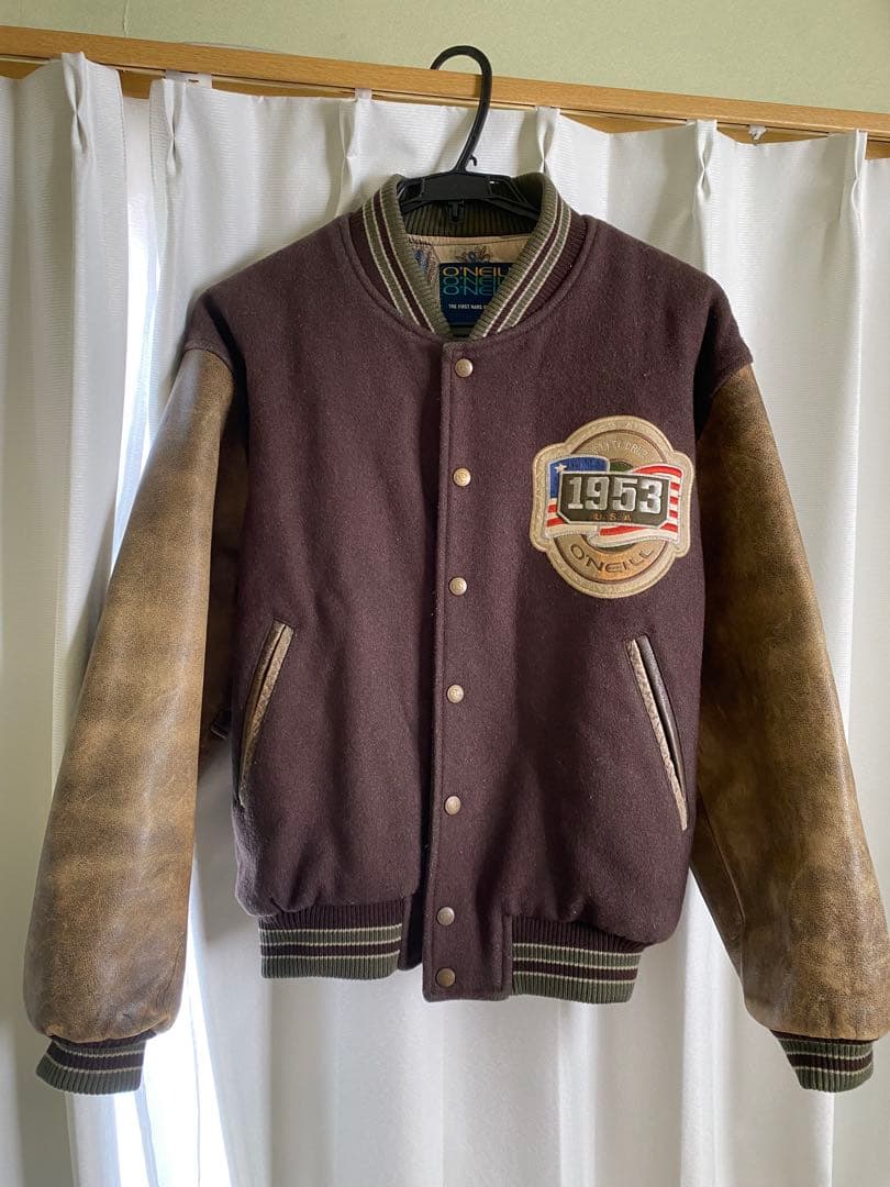 超希少 90's オニール/O'NEILL スタジャン ジャケット 牛革レザー