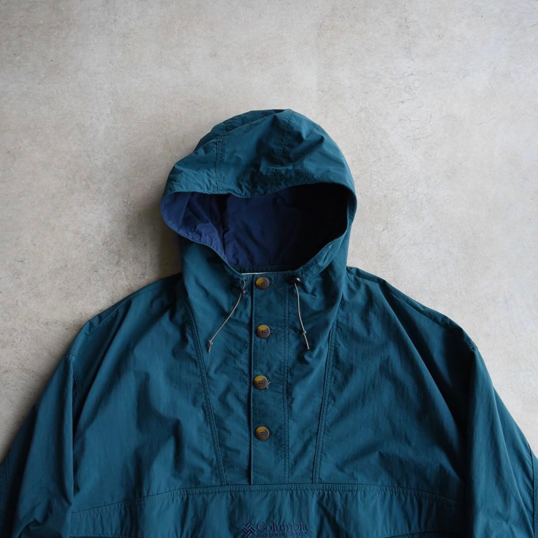 90s Columbia コロンビア コットンウッドアノラックパーカー XL - メルカリ