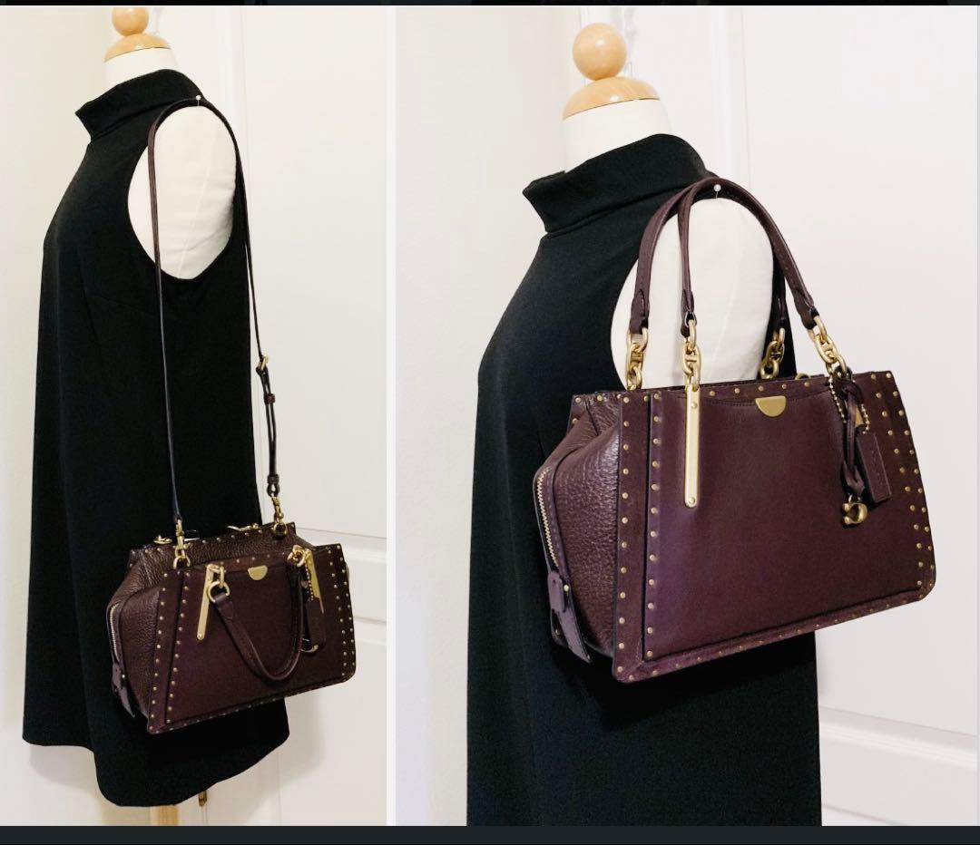 新品☆未使用☆ コーチ/ドリーマーウィズリベット/ハンドバッグ/レザー