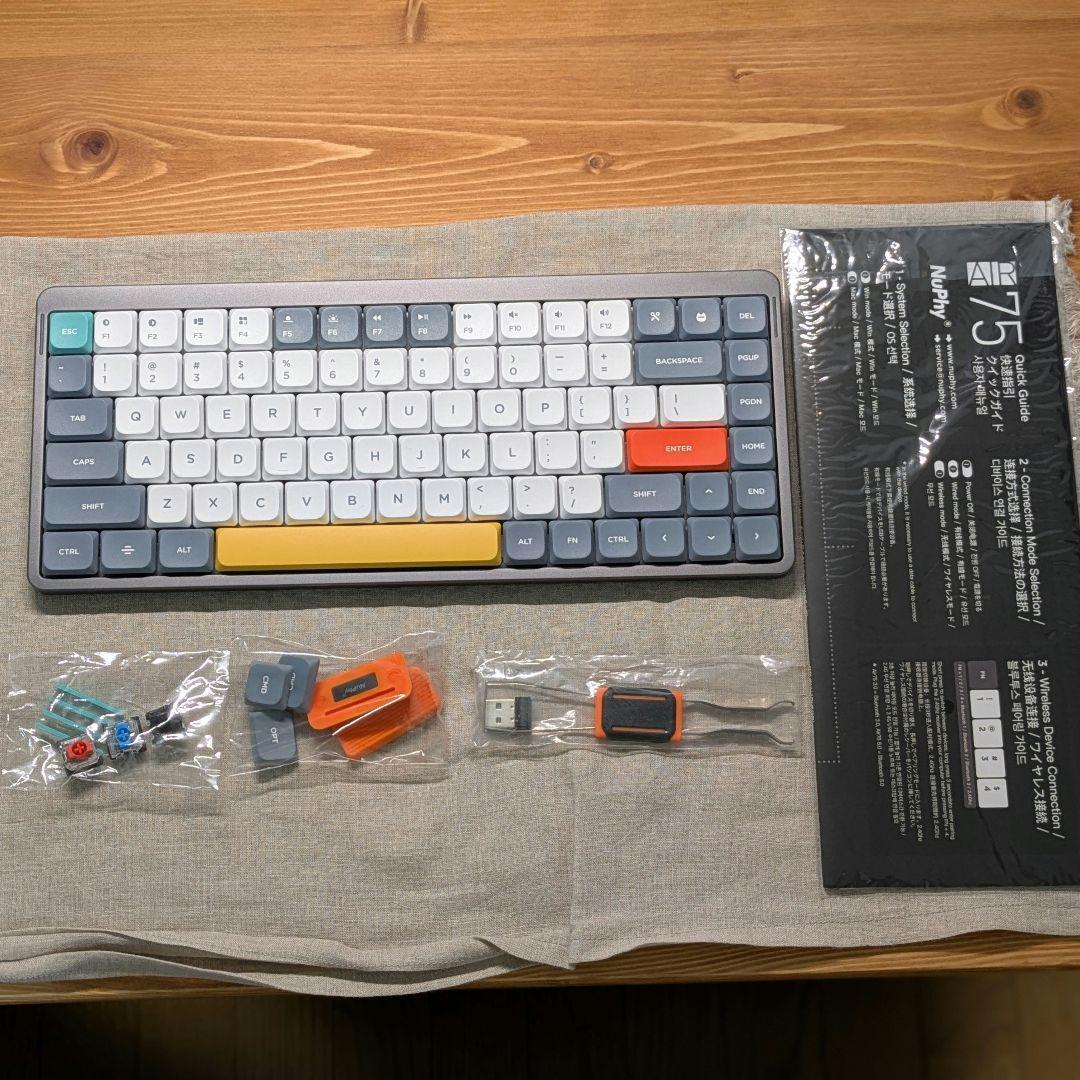 NuPhy Air75 キーボード 赤軸 - メルカリ