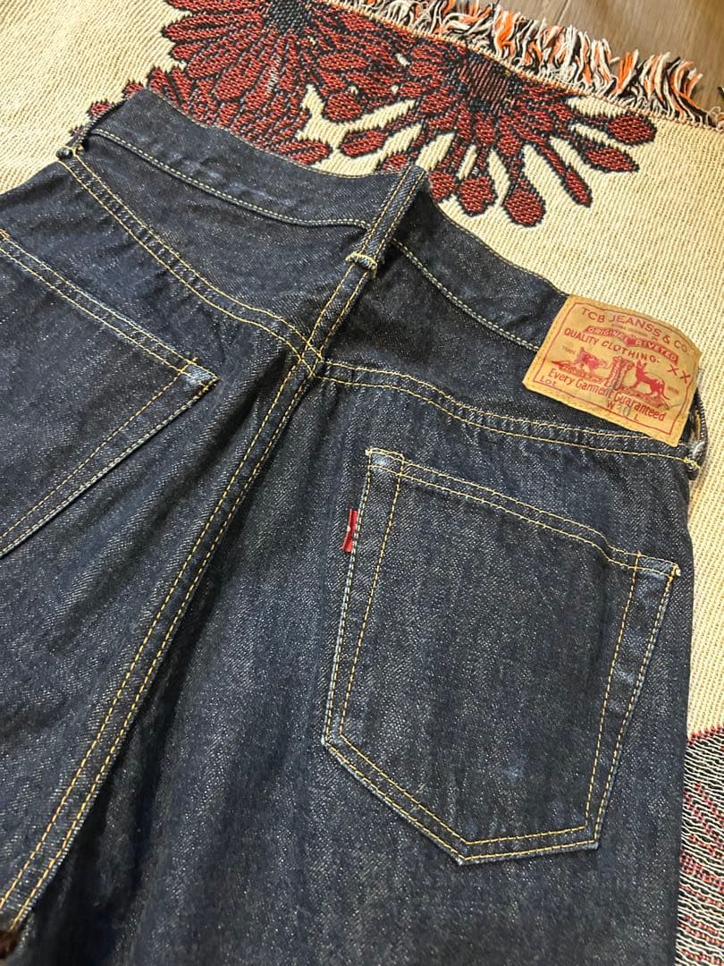 tcbjeans 50s w30 赤タブ - メルカリ