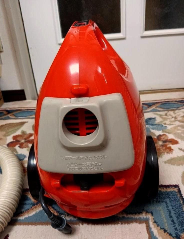 ナショナル掃除機 青いチリプル 隼 床移動型 MC-701c 昭和レトロ 中古