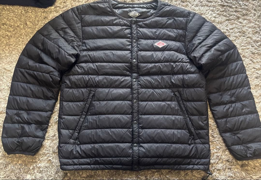 DANTON ブラック ダウンジャケット 42 - メルカリ