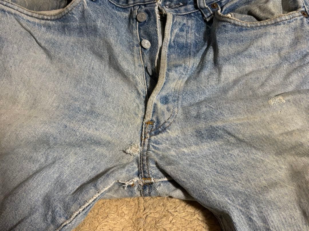 超希少】Levi's 501 66後期 ハチマル最初期 刻印6 脇割り W35 - メルカリ