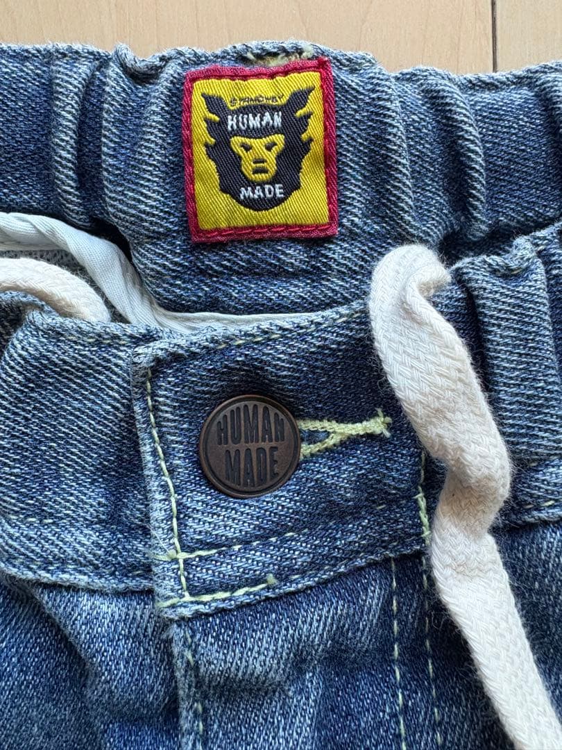 HUMAN MADE（ヒューマンメイド）コットンポリレーヨン ロゴデニム