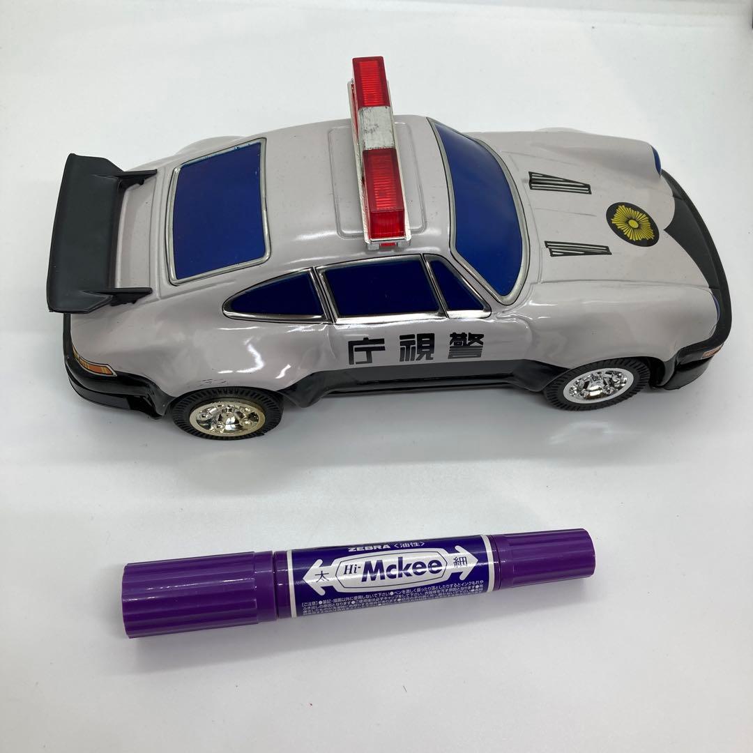 箱付き PATROL CAR POLICE パトロールカー ブリキ自動車ポルシェ