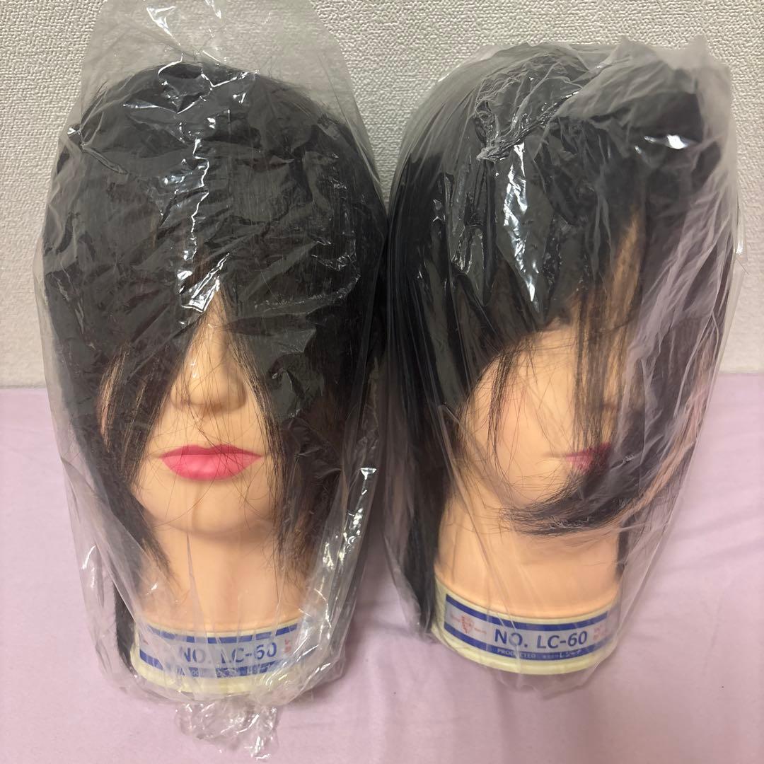 ブラックウィッグ LC-60レジーナカットウィッグレイヤーカット練習用