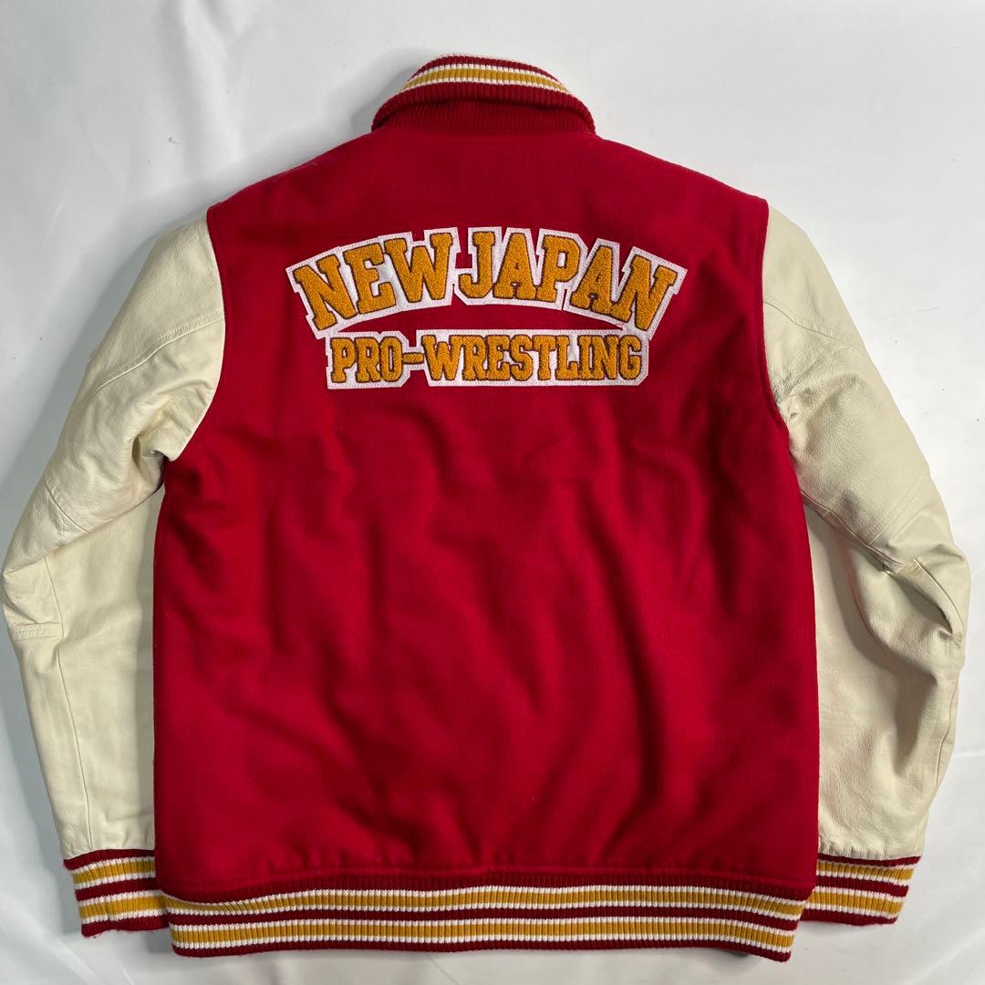 NJPW×SOUL スタジャン 新日本プロレス 別注モデル 袖革 - メルカリ