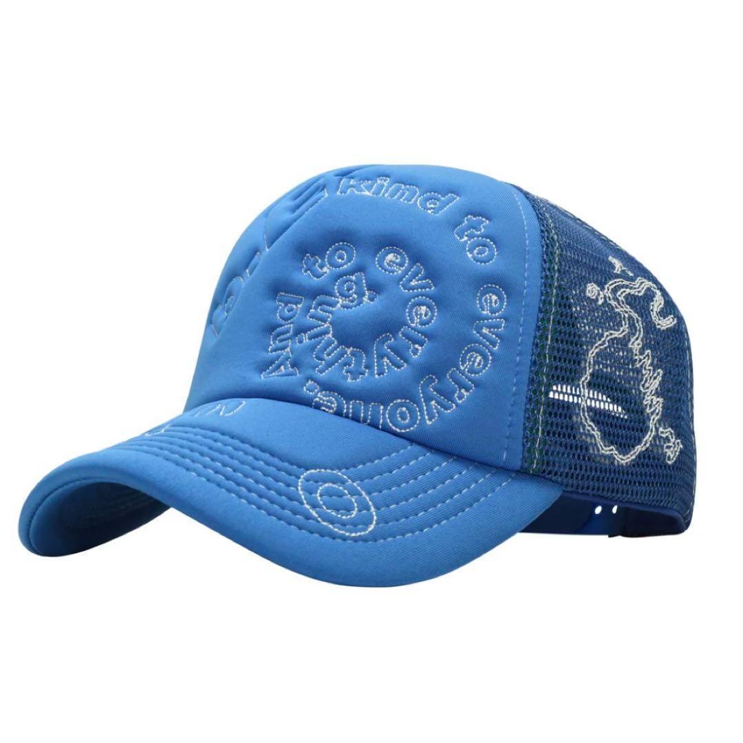 b.Eautiful メッシュキャップ Trucker cap blue b.Eautiful