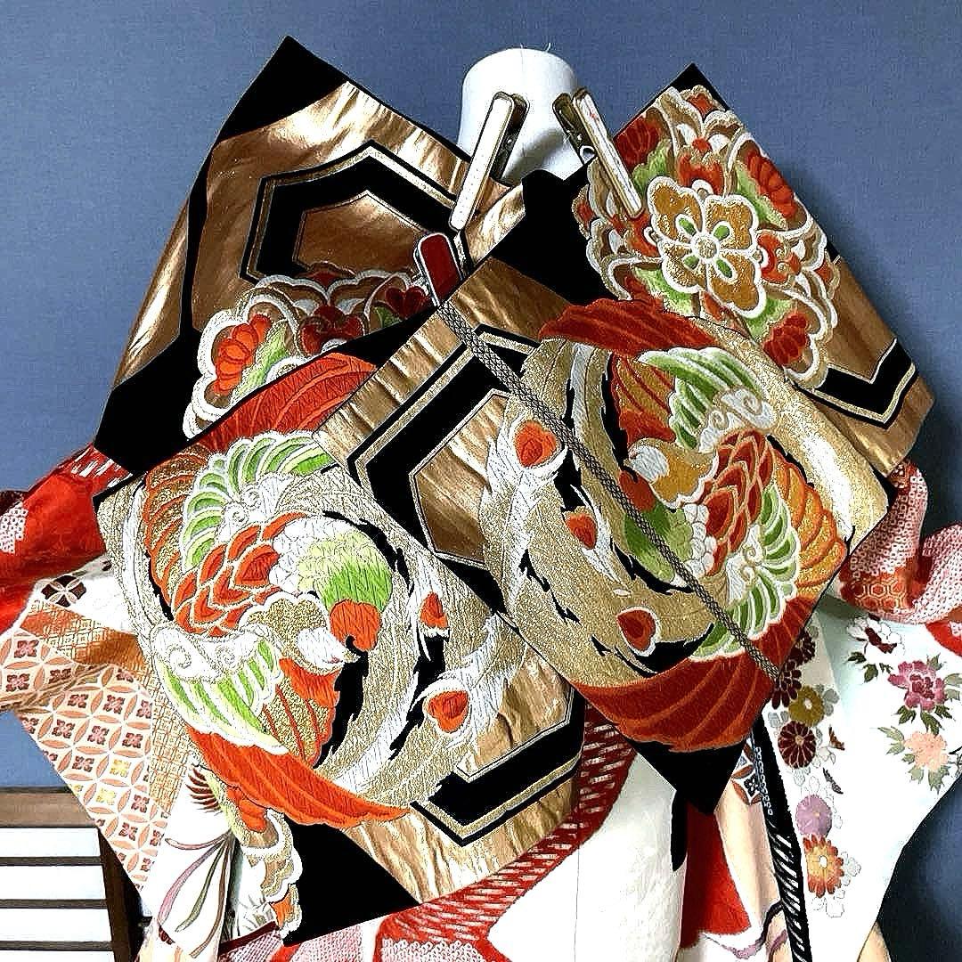 振袖フルセット 絞り 手描き友禅 手刺繍 吉祥文様 鳳凰 成人式振袖