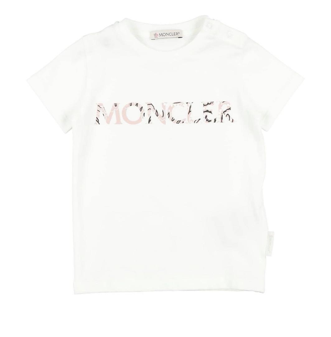 【新品】MONCLERモンクレール ロゴ ベビーTシャツ　2歳　90cm Navy Blue Duck Logo Cotton T-Shirt - Clothing for Children