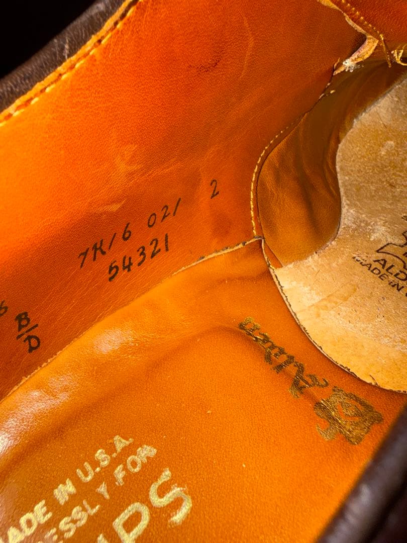 Alden 54321 コードバン SHIPS別注 ダークバーガンディ 6D - メルカリ