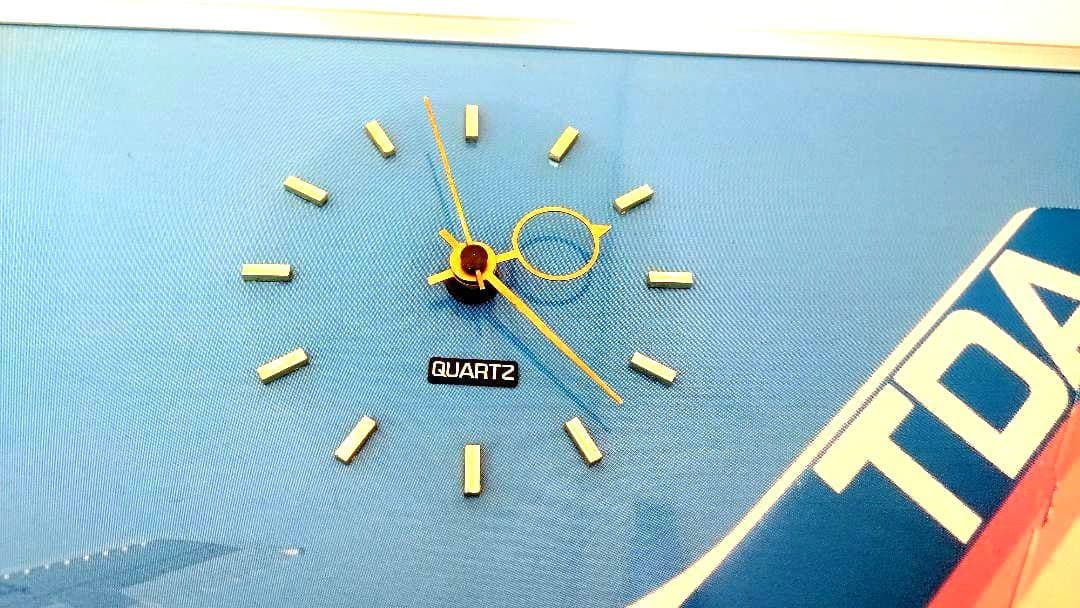 TDA 大型 パネル 時計 東亜国内航空 ノベルティ 航空機 tda グッズ 壁