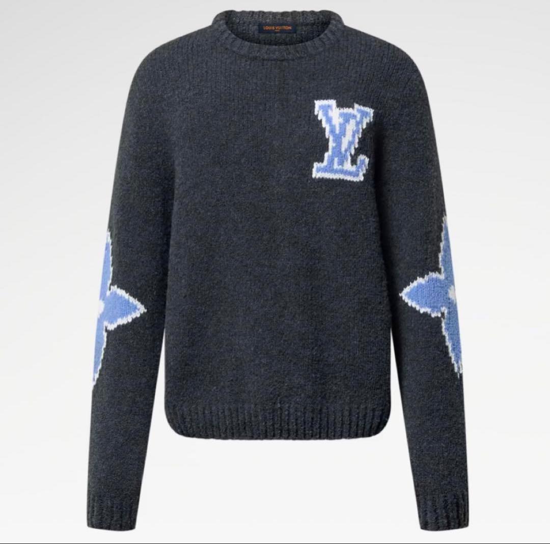 LOUIS VUITTON ダークグレー セーター LOUIS VUITTON - ルイヴィトンセーターメンズXSの通販 by love
