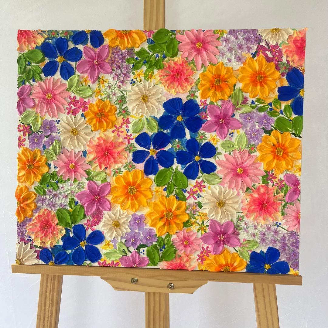 絵画 フラワーアート 花の絵 現代アート アートパネル 花柄 フラワー