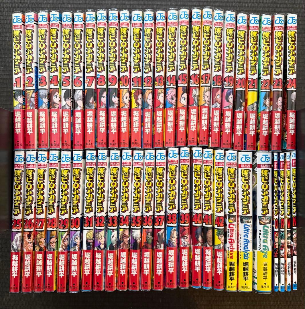 僕のヒーローアカデミア 1-42巻 全巻初版帯付き チラシ付き 関連本