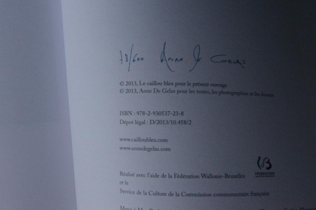 Anne De Gelas：L'amoureuse】☆著者サイン入り - アート・デザイン