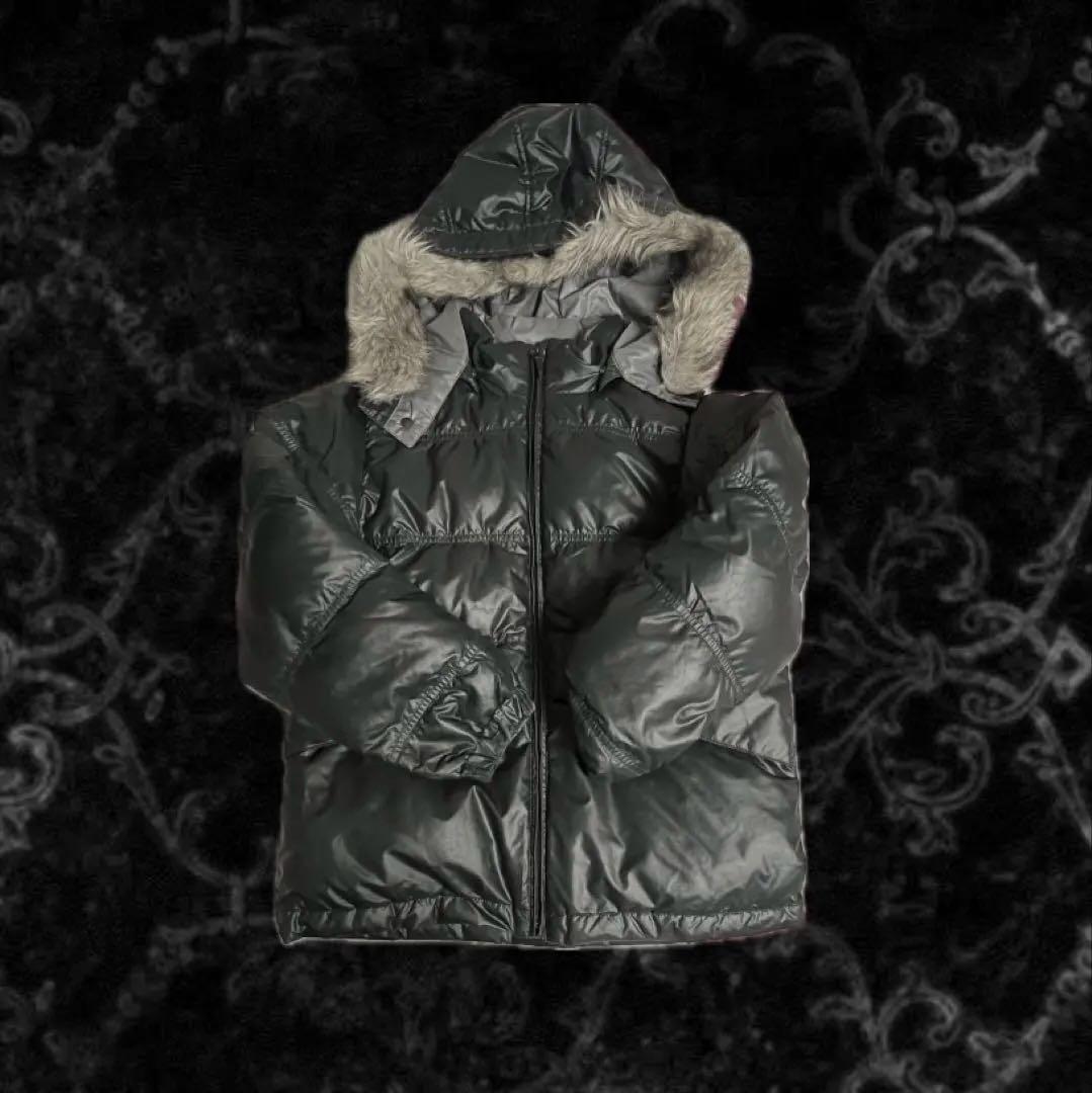 opium 平成 y2k お兄系 vkei ギャル男 黒ファー付きダウン - メルカリ