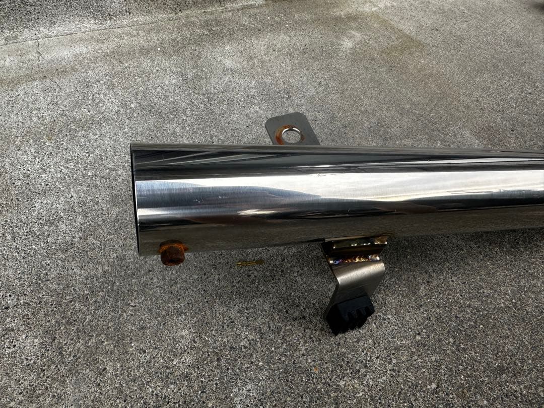 スズキ GN125 GN125Hステンレス 弾丸マフラー ボルトセット 中古品