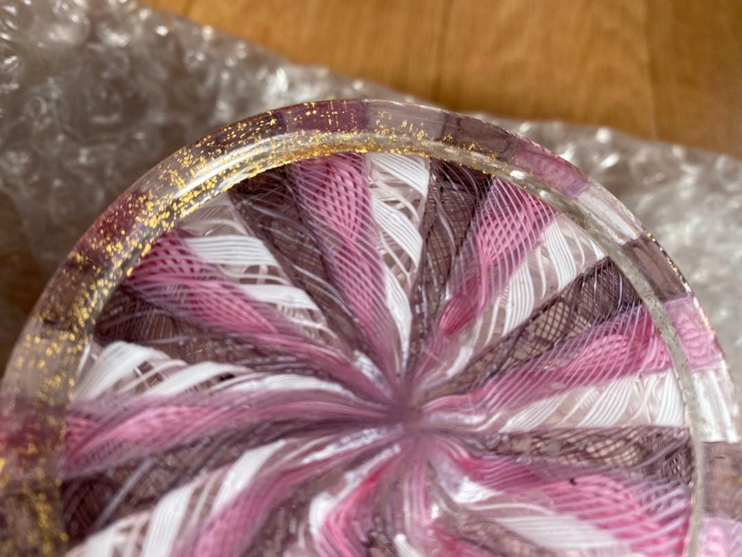 イタリア フィリグラーナ ボール ヴェネチアングラス ムラノ ガラス