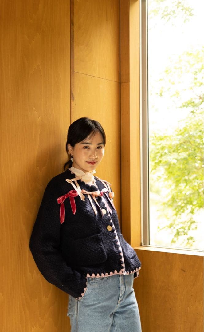 foxco（フォクスコ）渡邉香織さん リボンカーディガン - メルカリ