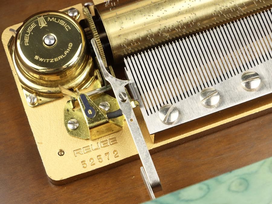 Y2534 リュージュ オルゴール ビバルディ「四季」3曲 72弁 金象嵌 ma