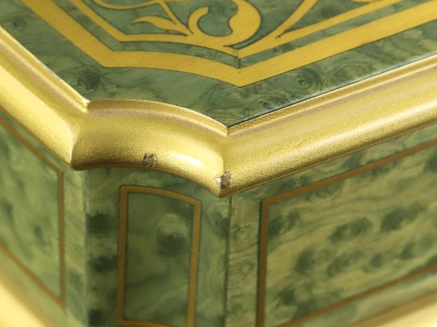 Y2534 リュージュ オルゴール ビバルディ「四季」3曲 72弁 金象嵌 ma