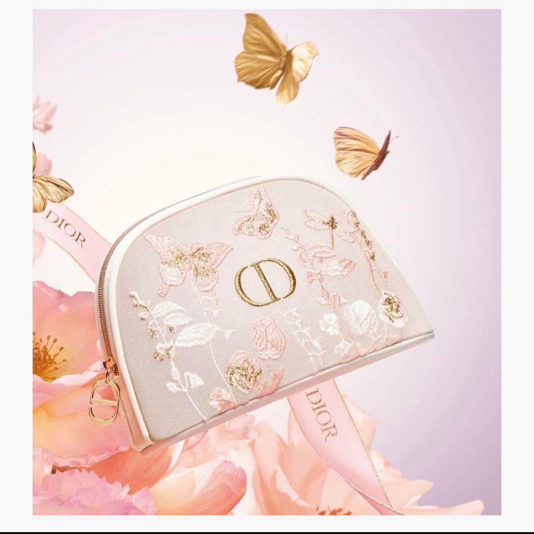 Diorマザーズデイ ディオールオリジナルポーチ 刺繍ポーチ ノベルティ