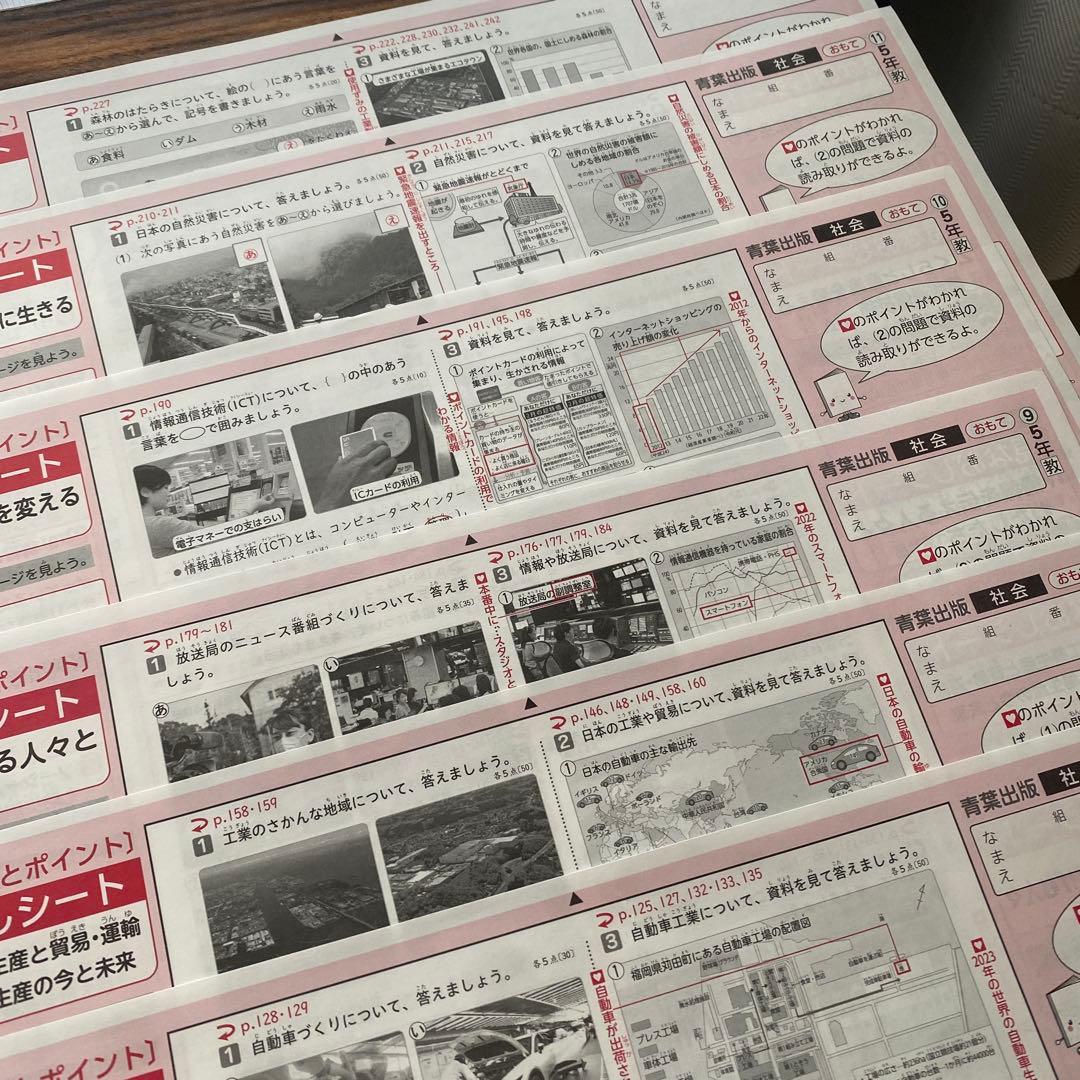 カラーテスト 青葉出版 小5 社会 未記入品 - メルカリ