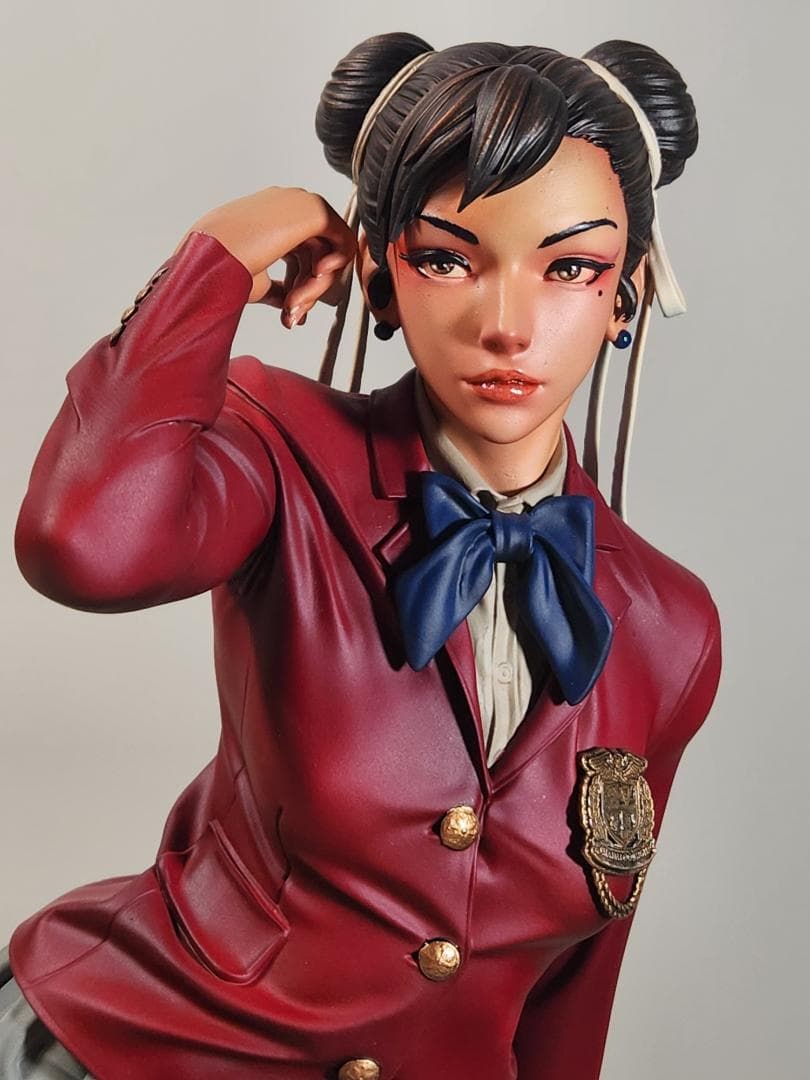 制服姿の春麗 ガレージキット塗装済み完成品 - メルカリ