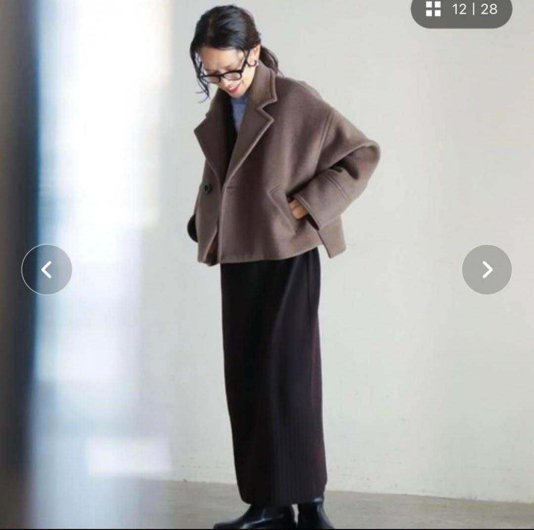 美品FIL DE FER ダブルフェイスショートコート FIL DE FER（フィルデフェール）の「ダブルフェイス ショートコート